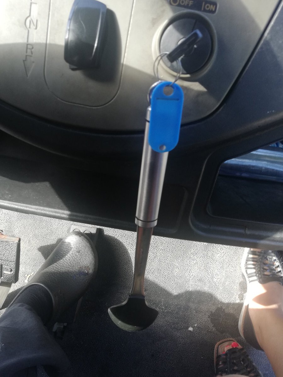 I never thought.😂

Cooking spoon to be used for key holder bcz this key always hard to find when needed. 😅