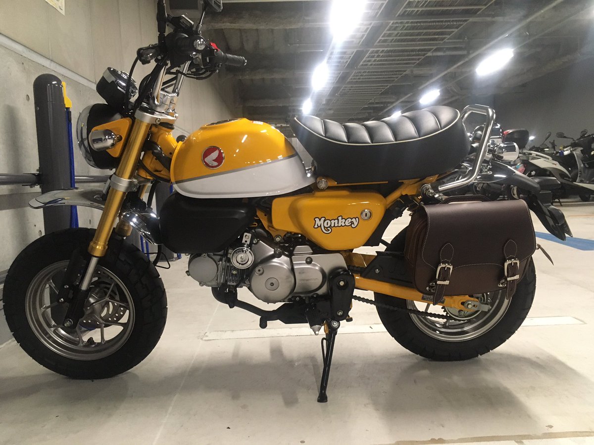 Coke774 モンキー125にサイドバッグ装着