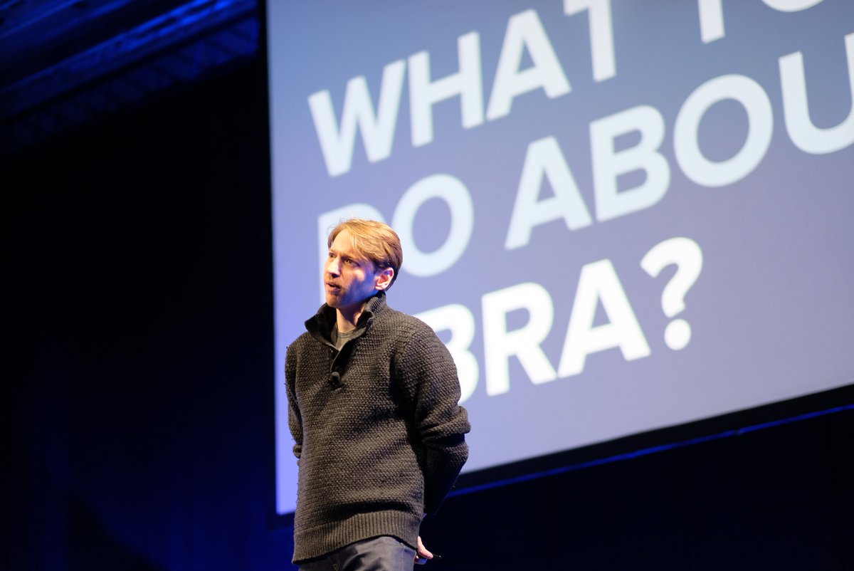 abr_blockchain's tweet photo. 🧐“What Do We Do About #Libra?” Lucas Geiger of Wireline describes @facebook ’s coin as having a design similar to a full reserved bank with the ethics and censorship of Visa and the privacy of #Facebook.
👉Get more #blockchain updates at https://t.co/r0oARRux9U
#DevCon2019 #ETH https://t.co/Rje7RetuYH