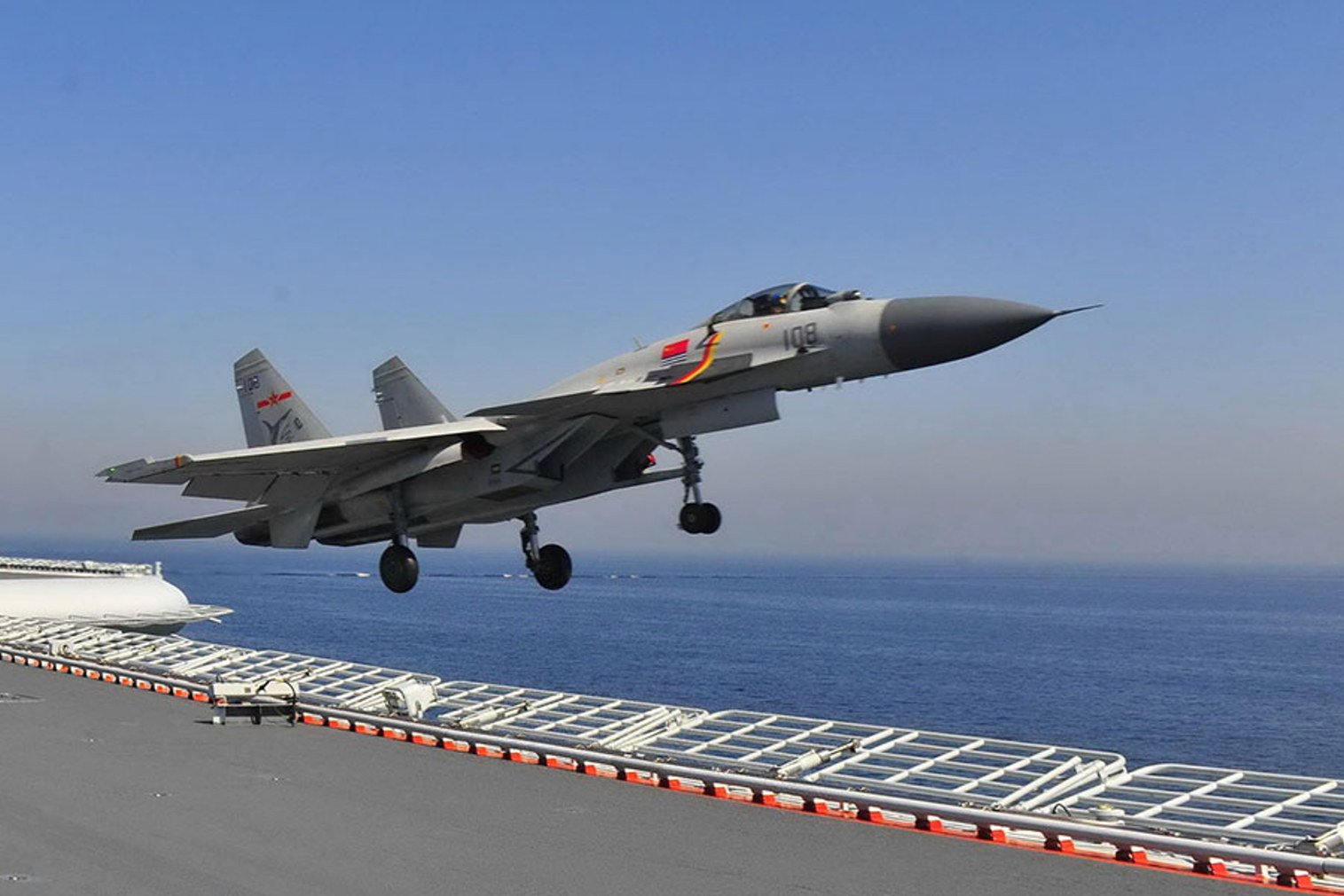 Chris Cavas on Twitter: &quot;Feature article on the Shenyang J-15 Flying Shark #fighter, a mainstay of the #Chinese #carrier LIAONING's air group. Aside from being a heavy aircraft - nearly 2 tons