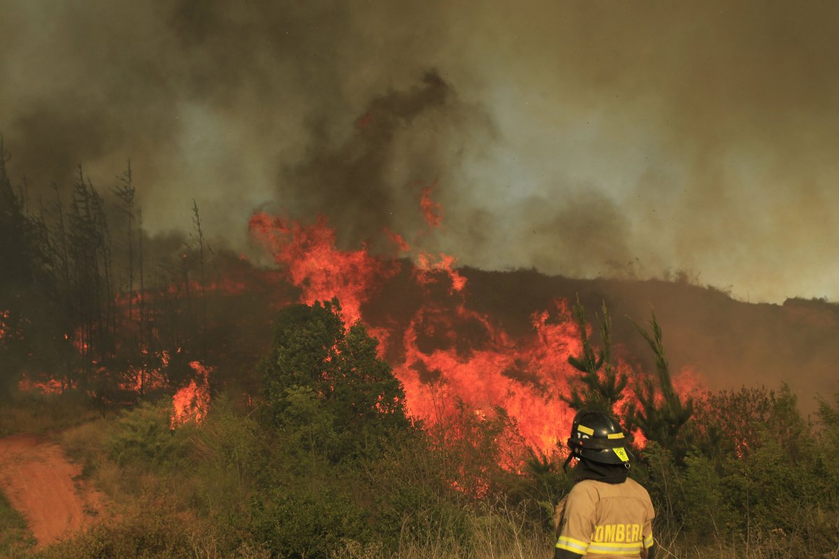[Fotos] Valparaíso: La lucha contra reloj para sofocar el incendio de Curauma #EresCooperativa bit.ly/2nzGCjm