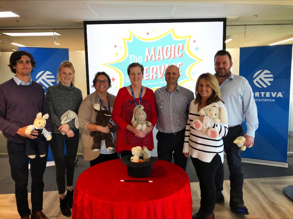 CortevaAUS's tweet photo. Celebrating #CustomerServiceWeek - the Magic of Service, with the Corteva ANZ Customer Service Team. We appreciate all your hard work, thank you! #RabbitOutAHat #Magic https://t.co/cy6EVAOGiB
