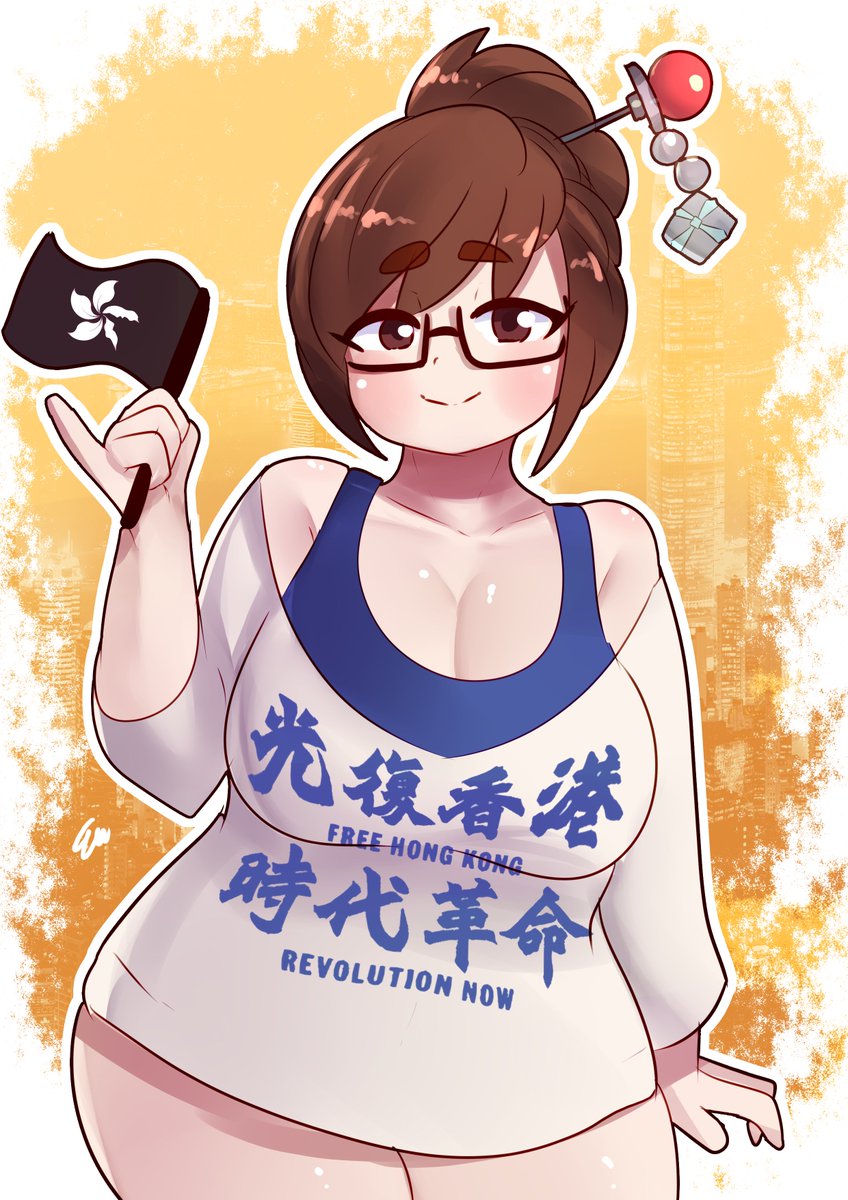 PearlteaRizzy's tweet photo. Hey, Blizzard.

Mei from Overwatch says:
"Liberate Hong Kong, revolution of our age!" https://t.co/4VraKTrufc