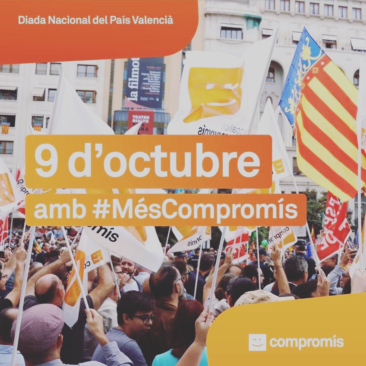 CompromisBusot's tweet image. Del Sénia al Segura,som i serem País Valencià! Bon 9 d&apos;Octubre!