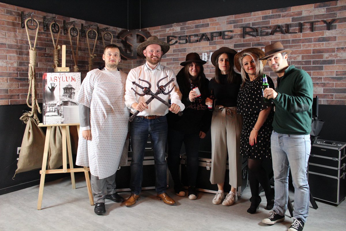 We all had such a brilliant day <a href="/escrealityMANC/">Escape Reality</a>, with a team escaping from the Asylum. Thanks for a great event!