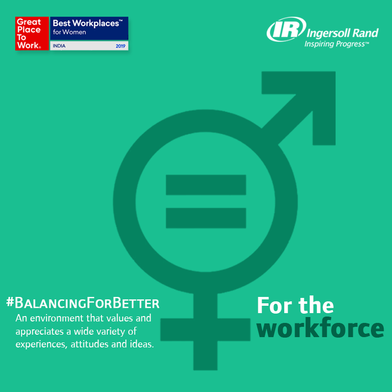 IngrsollRandInd's tweet photo. Many reasons why we are among India’s 25 Best Workplaces for Women by GPTW Institute. Mainly we just keep #BalancingForBetter every step of the way. Read more https://t.co/wbwdydh0RY #BestWorkPlaces #BestForWomen #GPTW4All #IngersollRandLife @GPTW_India https://t.co/N8bvXIfZeG