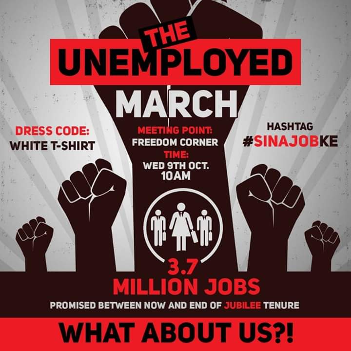 Kayzomollo's tweet photo. The Unemployed Youth March #SinaJobKE https://t.co/eNFEGacpKL