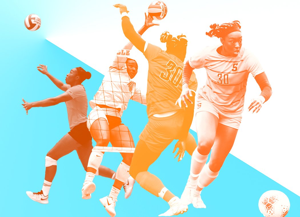 In her graduate year at Syracuse, Santita Ebangwese is playing soccer for the first time since middle school. She's Syracuse volleyball's all-time hitting percentage leader: bit.ly/2nt5vgn