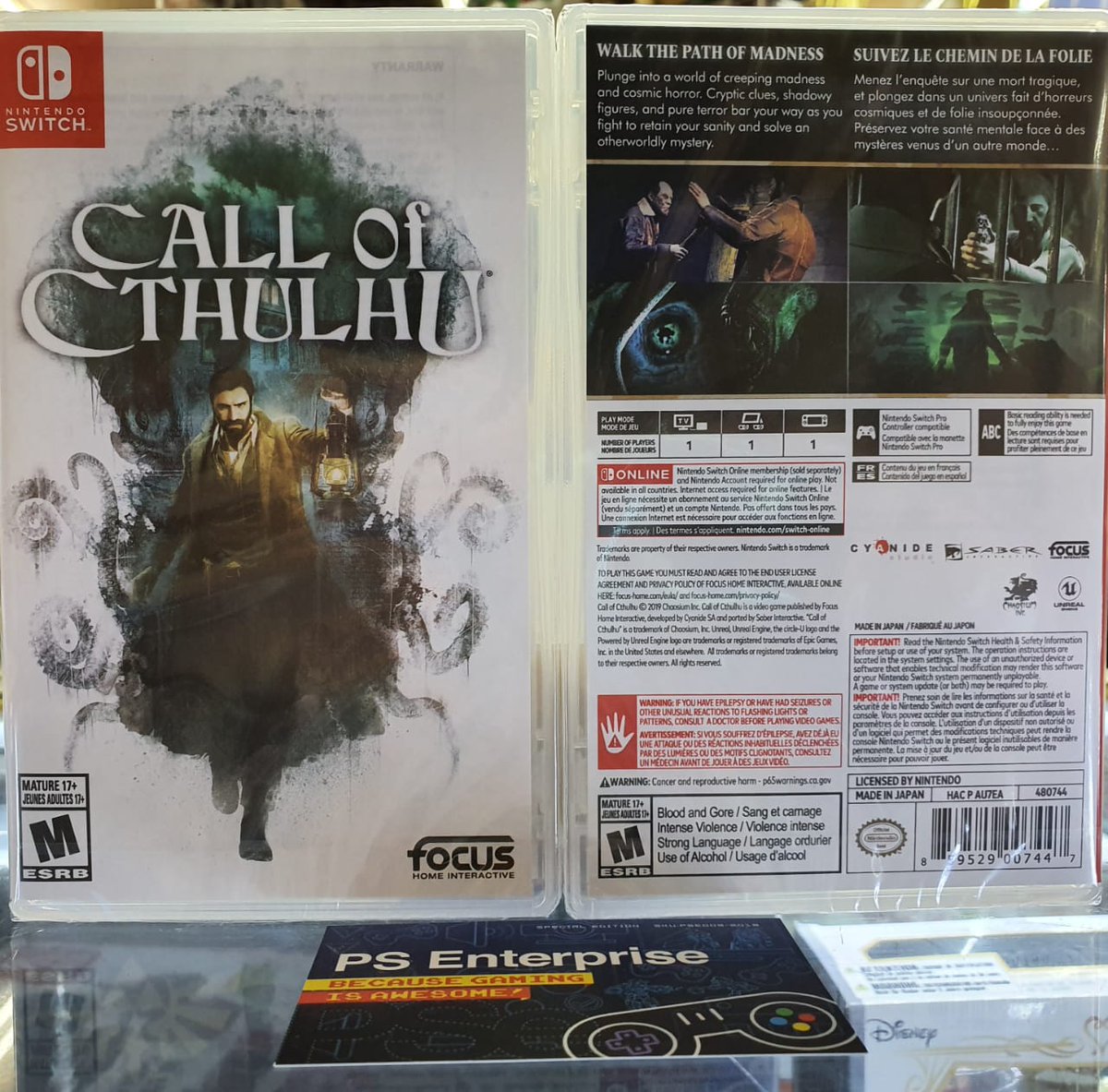 PsenterpriseO's tweet photo. Retain your sanity and solve an otherworldly mystery. #CallofCthulhu on switch https://t.co/ql3UAd3sLd