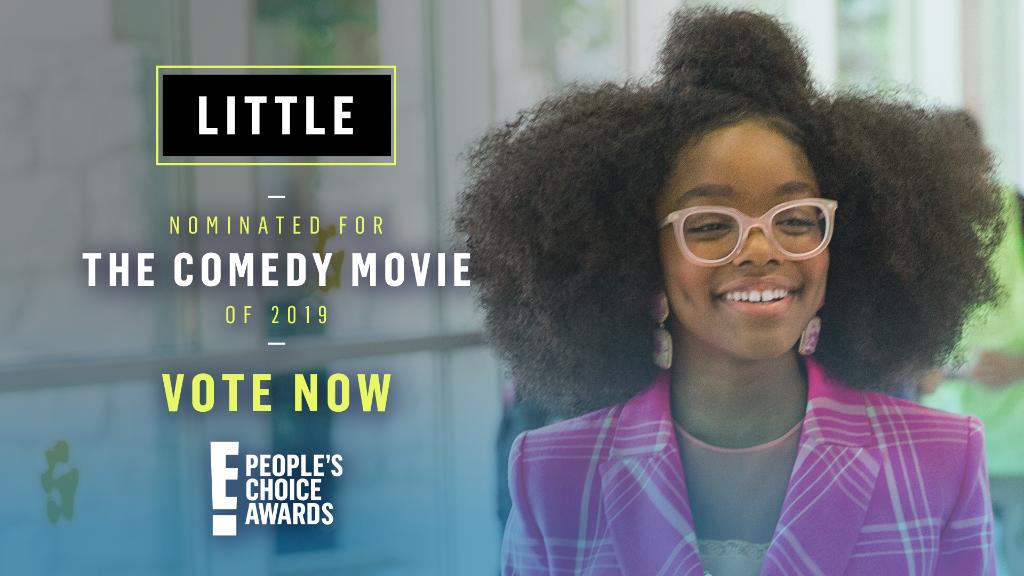 littlethemovie's tweet photo. Congratulations to #LittleMovie for being nominated for #TheComedyMovie at this year's #PCAs 
Retweet this message or send a tweet with the above hashtags to vote. You can vote 25 times a day! https://t.co/n9YxWnWWDi