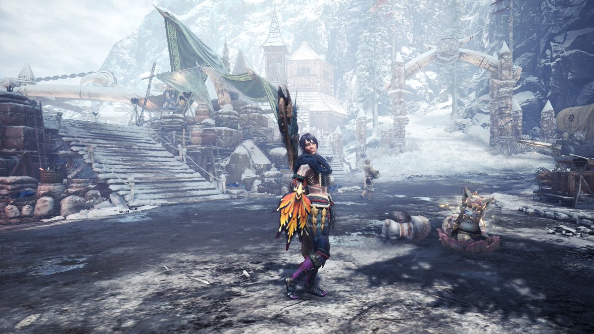 TisaVhasce's tweet photo. Been working on a base Insect glaive set. I am liking this one! #MHWIB #monsterhunter #MHW  #Iceborne #mixedsets https://t.co/s6RewiXVzg