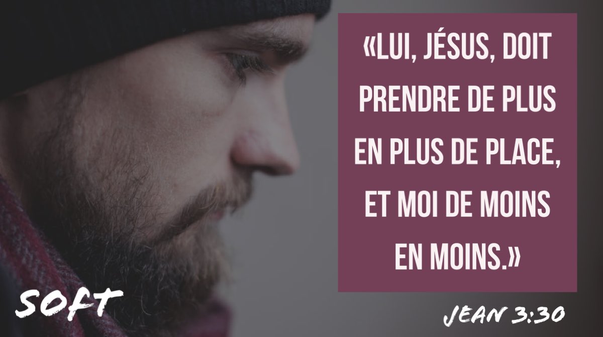 soft_tv's tweet photo. C’est Jésus qui doit prendre de plus en plus de place et non le travail que nous pouvons faire dans une assemblée ou étude théologique mais cherchons à faire grandir notre intimité et connaissance de Jésus. 
Be blessed 😊👍🏽💪🏽
#jeNeVeuxQueJesus https://t.co/Qdks2SFOtW