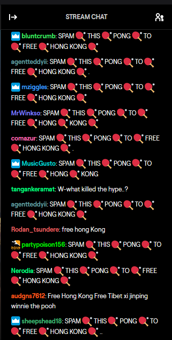 Twitch chat spam