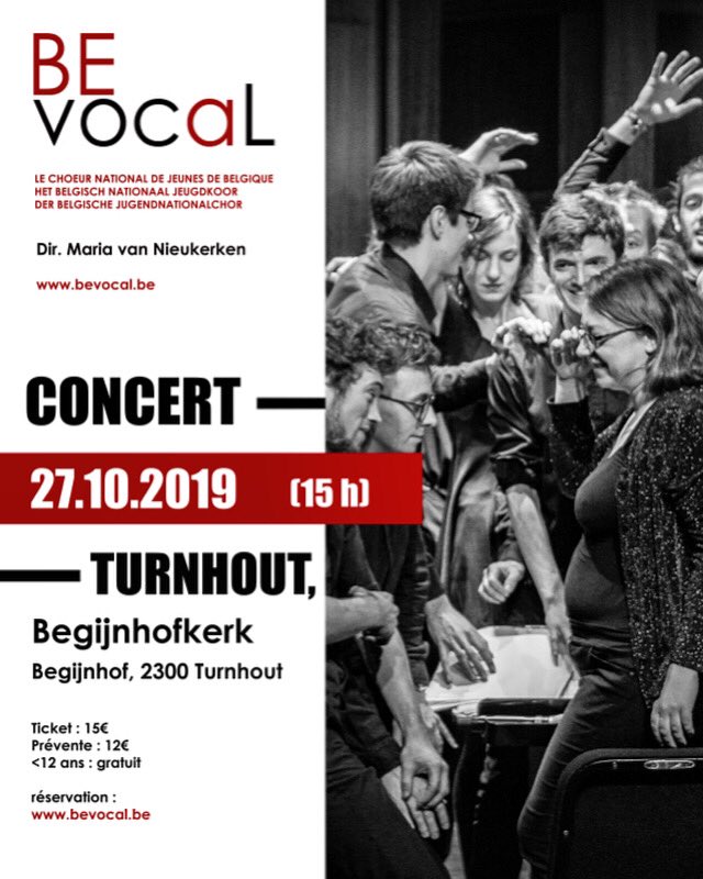 Our next concert is coming up!!! Be there with us in Turnhout! We’re excited to come back, hope we will meet you all again 🎶