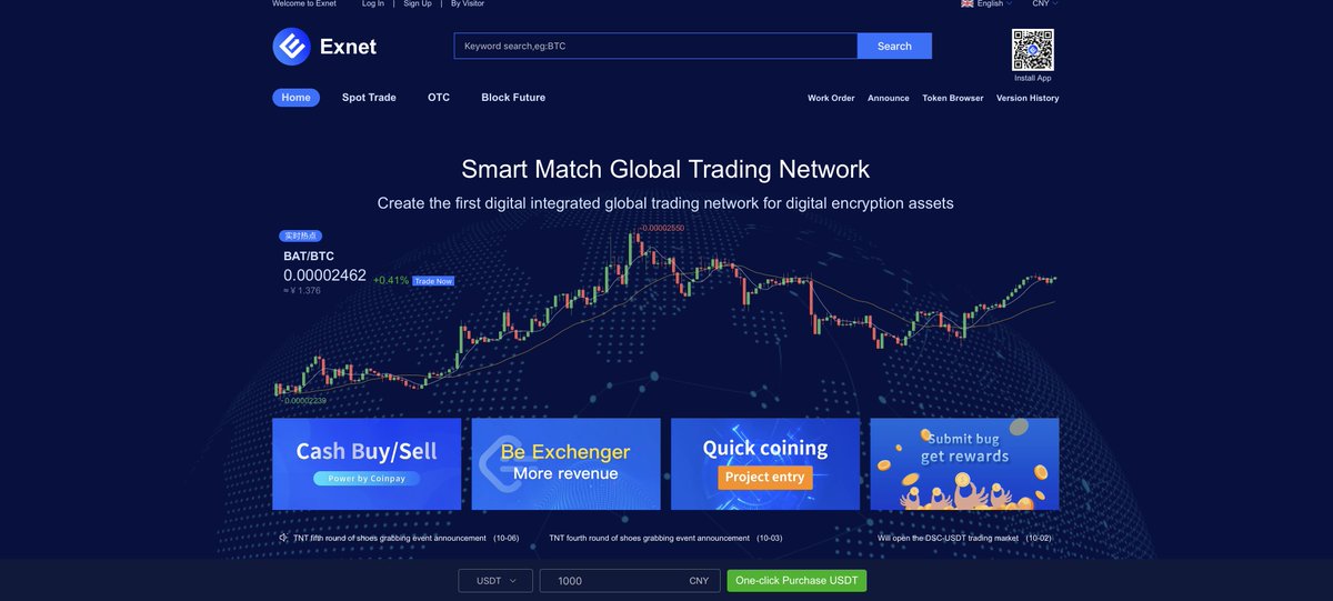 ExnetOfficial's tweet photo. Guess what, we will start listing new altocoins on #Exnet.
We are new, but we are potential! ! !
#bitcoin #bitcointrading https://t.co/c9lkSJTL8t