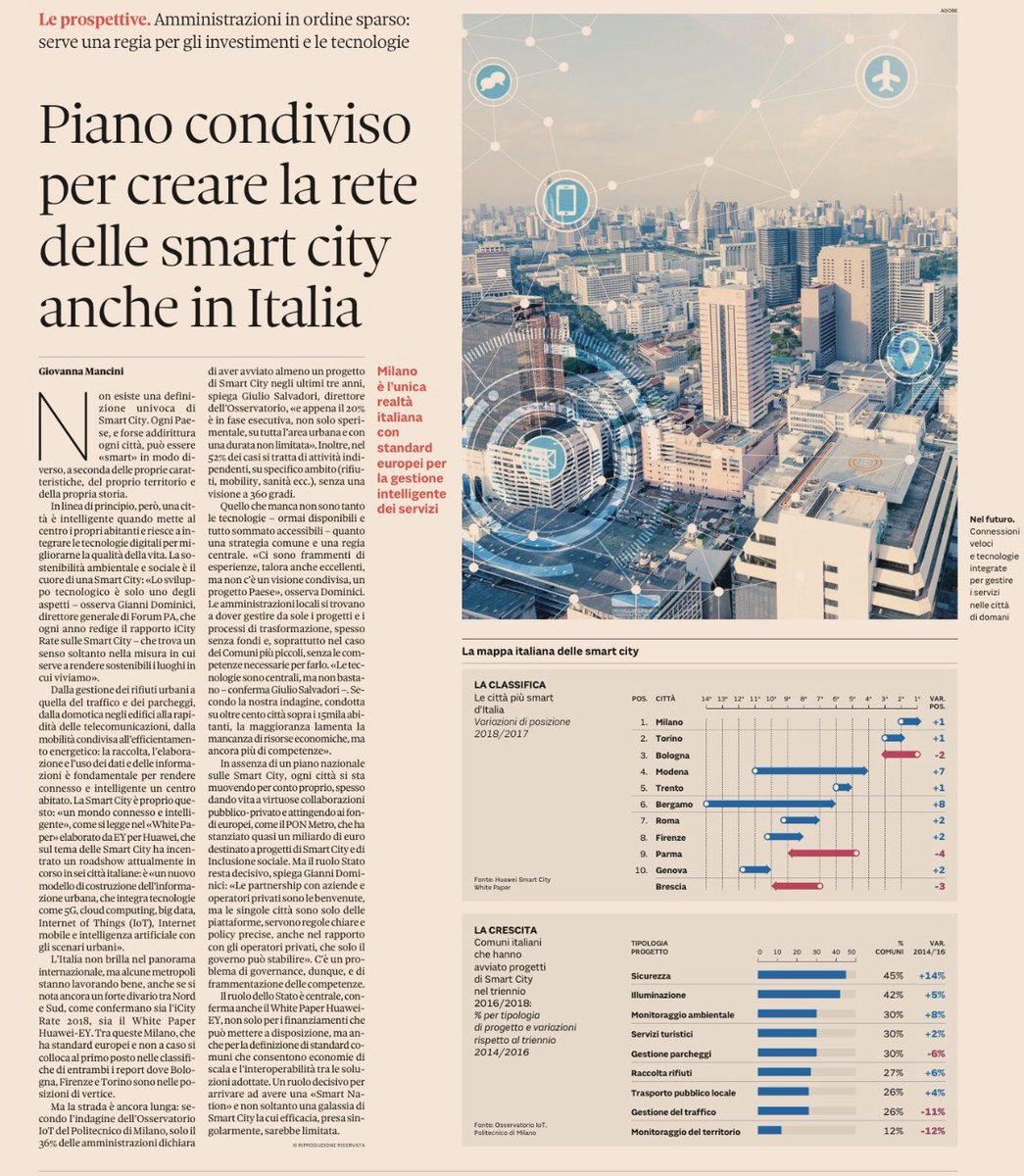 gdt62's tweet image. Piano condiviso per creare la rete delle #SmartCity @PaolaPisano_Min @EY_Italy @FPA_net @HuaweiItalia @polimi @OlivettiOnline @timbusiness @timwcap #icityrate via @sole24ore @Nova24Tec