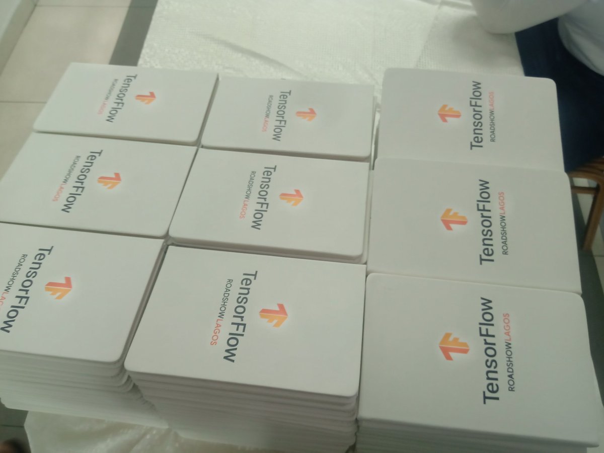 auwalms's tweet image. #TensorFlowRoadshow #Lagos is today. Come meet the Tensorflow team and ask any questions you may have. And Yes the Swags are 😍😍.