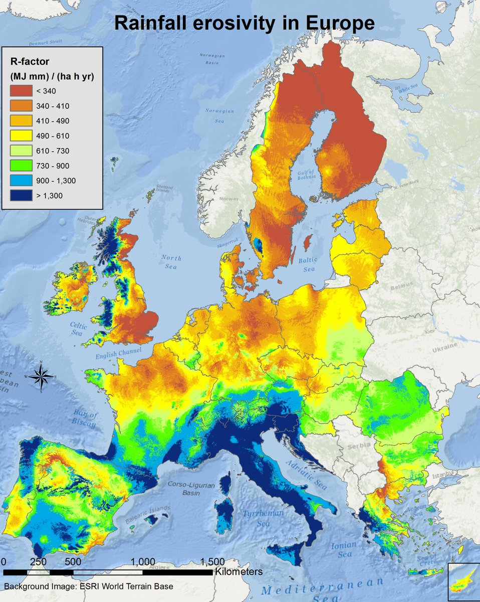 Ocholla plotted rainfall patterns in Europe on this map and observed that the colours clashed with each other, leading him to conclude that the link between rain and conflict is significant