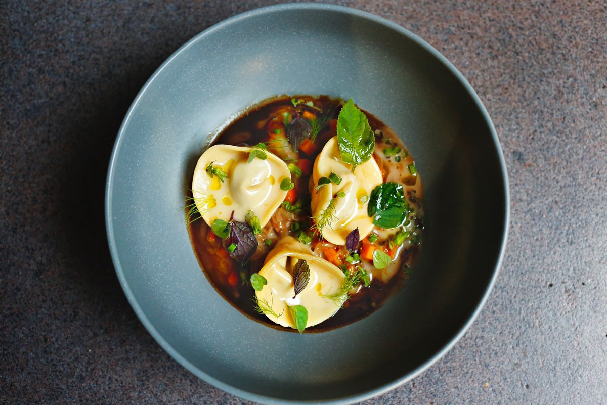 BEEF RIB TORTELLINI 
Sweet Potato. Fennel. Black Garlic Broth
#fall