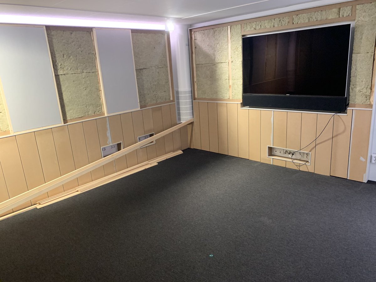 filipconic's tweet photo. The new audio room at Rovio Stockholm is taking shape! Super excited for this! https://t.co/pTGOeq8ozB