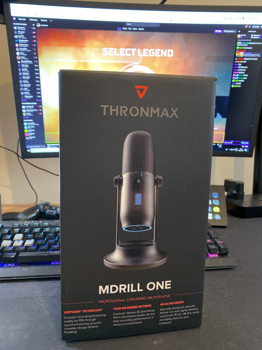 GG_Shiny's tweet photo. @Thronmax_UK 🎙 arrived just after the stream! Thank you for the opportunity to give this one a shot. 

@TriquetraGaming are excited to test this out as am I 🤩 https://t.co/xt3ZNzoR7o