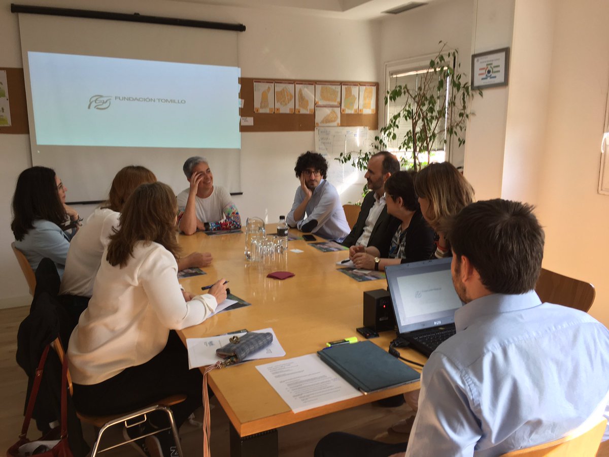 bvillamia's tweet photo. Sharing the impact of #GarageLab project included in the #SolidarityFablab programme in @ftomillo with the team of @FondationOrange @fcosson2 @SeverineOzanne @durban_ml and @usamentiaga @fundacionorange @EmpiezaxEducar. Next Stop Paris!!! https://t.co/H9cDUXY9JS