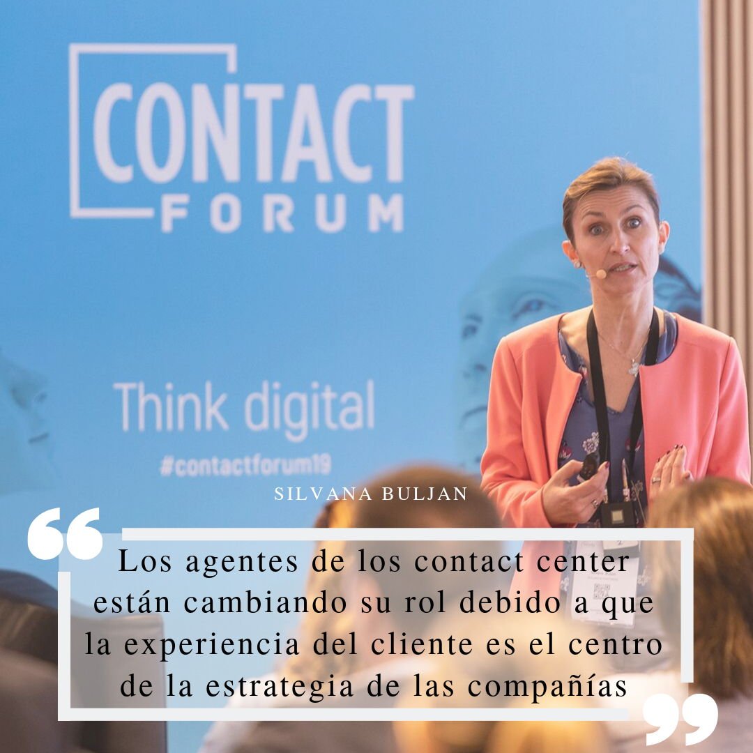 CCenterHub's tweet photo. La presión y la exigencia en los contact centers es cada vez mayor. Según Silvana Buljan los agentes de los contact center deberían llamarse engagement managers ---> https://t.co/AZFh0YAxC3 #experto #ContactForum19 #ContactCenterHub #quote https://t.co/Dbo7Gw9mb9