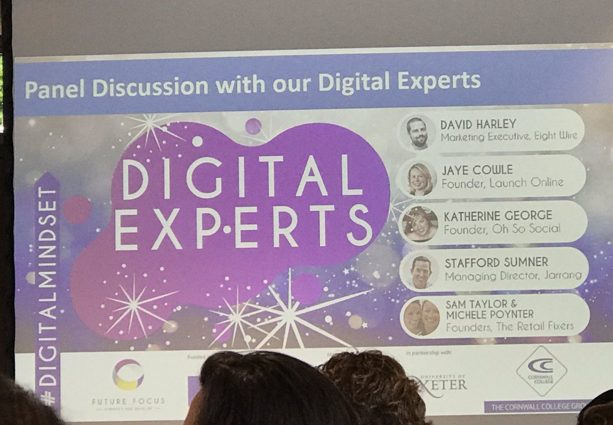 CIoSDSP's tweet photo. Engaging Panel discussion at #DigitalMindset event at Eden. Digital can have an impact in all elements of business, not just marketing. Capacity and capability still biggest barriers for SMEs #digitalskillspartnership https://t.co/2JNTSb7Ur1
