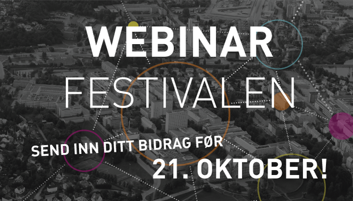 olemogard's tweet photo. NTNU inviterer til Webinarfestival, 28. og 29. januar 2020.
Webinarfestivalen er en grønn og gratis nettbasert konferanse som setter fokus på studentaktiv læring både i fysiske og virtuelle rom. Lyst til å bidra, eller delta?
https://t.co/YjW6QxcIIk https://t.co/IKupcVuB1v