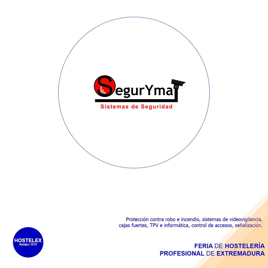 hostelex's tweet photo. Segurymat asistirá a Hostelex 2019
Protección contra robo e incendio, sistemas de videovigilancia, cajas fuertes,  TPV e informática ....

Todo un honor tenerlos en #hostelex2019
+ info https://t.co/tr89M1gzC7
#feriahosteleria #ifeba #extremadura #hosteleria #badajoz https://t.co/oOv8eoa0iC