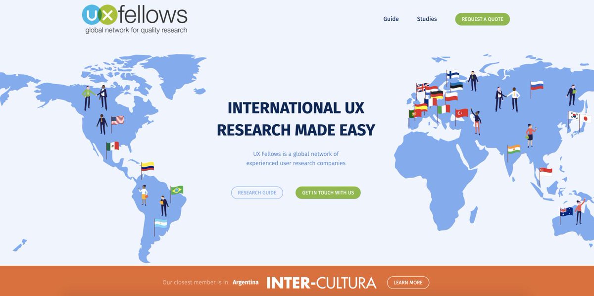 ¿Necesitas investigación con clientes y usuarios en Latinoamérica o de carácter global? Conecta con nuestros servicios en América, Europa, Asia y Oceanía a través de UXFellows: uxfellows.com
#investigación #research #uxresearch #usabilidad #etnografia #innovación