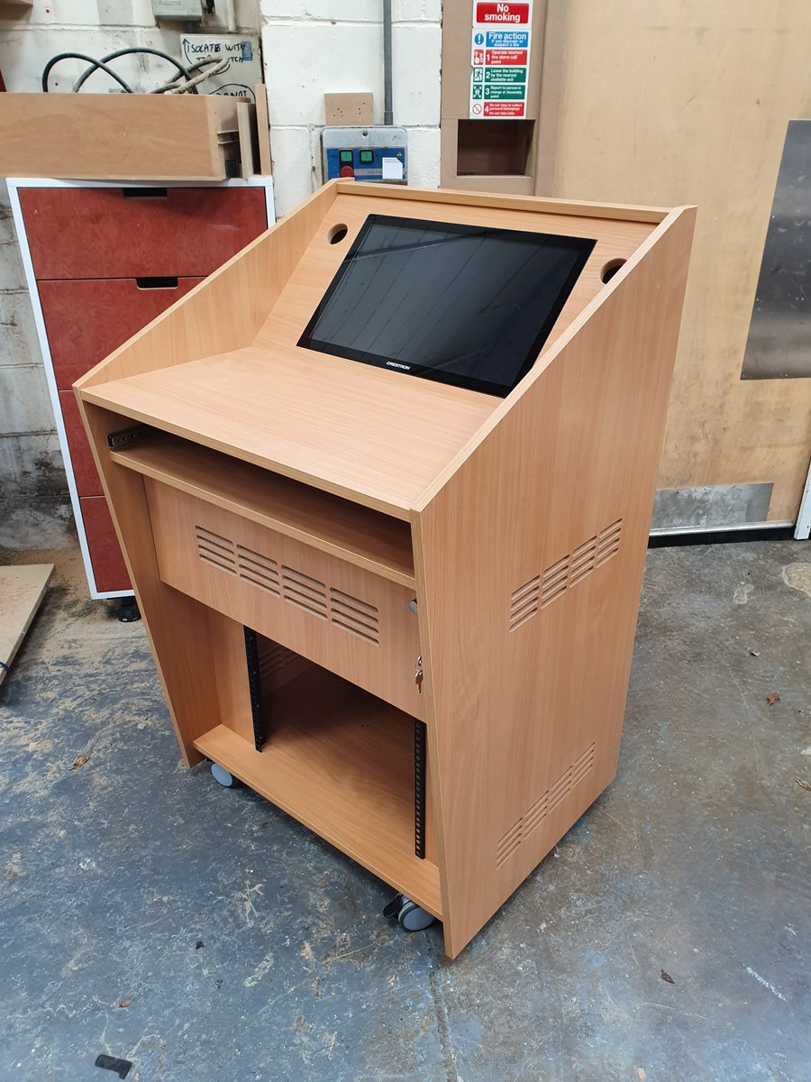 Many of our AV Lecterns can incorporate confidence monitors and screens. 

Each monitor is individually assessed for fitting. Therefore our AV customers can be confident that their hardware functions properly the moment the lectern arrives on site.

#ukmfg #ukmanufacturing 🇬🇧🇬🇧
