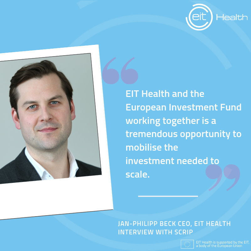In a recent interview with <a href="/PharmaScrip/">Scrip, Citeline Commercial</a>, <a href="/JanPhilippBeck/">Jan-Philipp Beck</a> discussed the link between #EITHealth and <a href="/EIF_EU/">European Investment Fund</a> to benefit the #biotech ecosystem and attract private investment finance for companies in the #healthcare sector.  
scrip.pharmaintelligence.informa.com/SC125987/Inter… #Peptomyc #GedeaBiotech #Tolermo