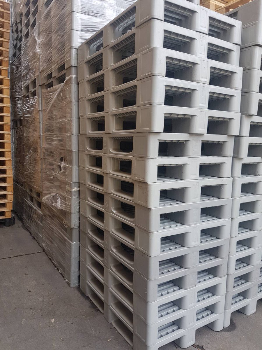 Maxpallets's tweet image. 1200 x 800 mm 
Used Plastic H1 Pallets 

in Stock