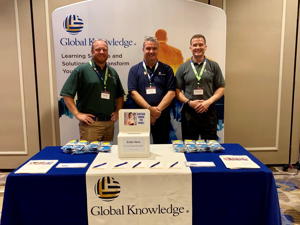 GlobalKnowledge's tweet image. Our team has been having a great time at @FBCinc Fusion 19. Our own @Barry_Corless66 (middle) gave a presentation yesterday about &quot;SAFe and ITIL, Friend or Foe?&quot; #smfusion #itil4