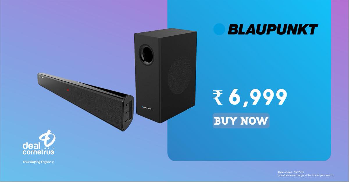 Electronic Product Of The Day

Buy Blaupunkt Wired Soundbar @ DealComeTrue

Buy Now @ amzn.to/2OymKIu

#ElectronicProductOfTheDay #Blaupunkt #Soundbar #WiredSoundbar #BluetoothSoundbar #BuyAtDCT #OnlineShopping #Discount #ShopNow #Ecommerce #DealComeTrue #YourBuyingEngine