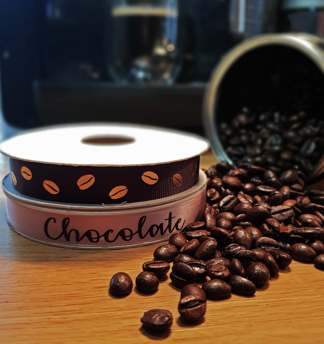 Koffie &amp; chocolate decoratie linten in verschillende kleuren.
groothandel kiesli.nl/Food
