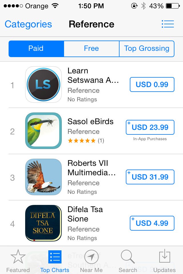 checking in at #1 under 'reference' category

link here: apps.apple.com/bw/app/learn-s…