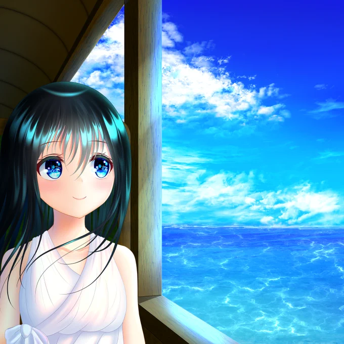 #貴方の世界観を詰め込んだ作品を見せてください青と水と女の子が好きです!! 