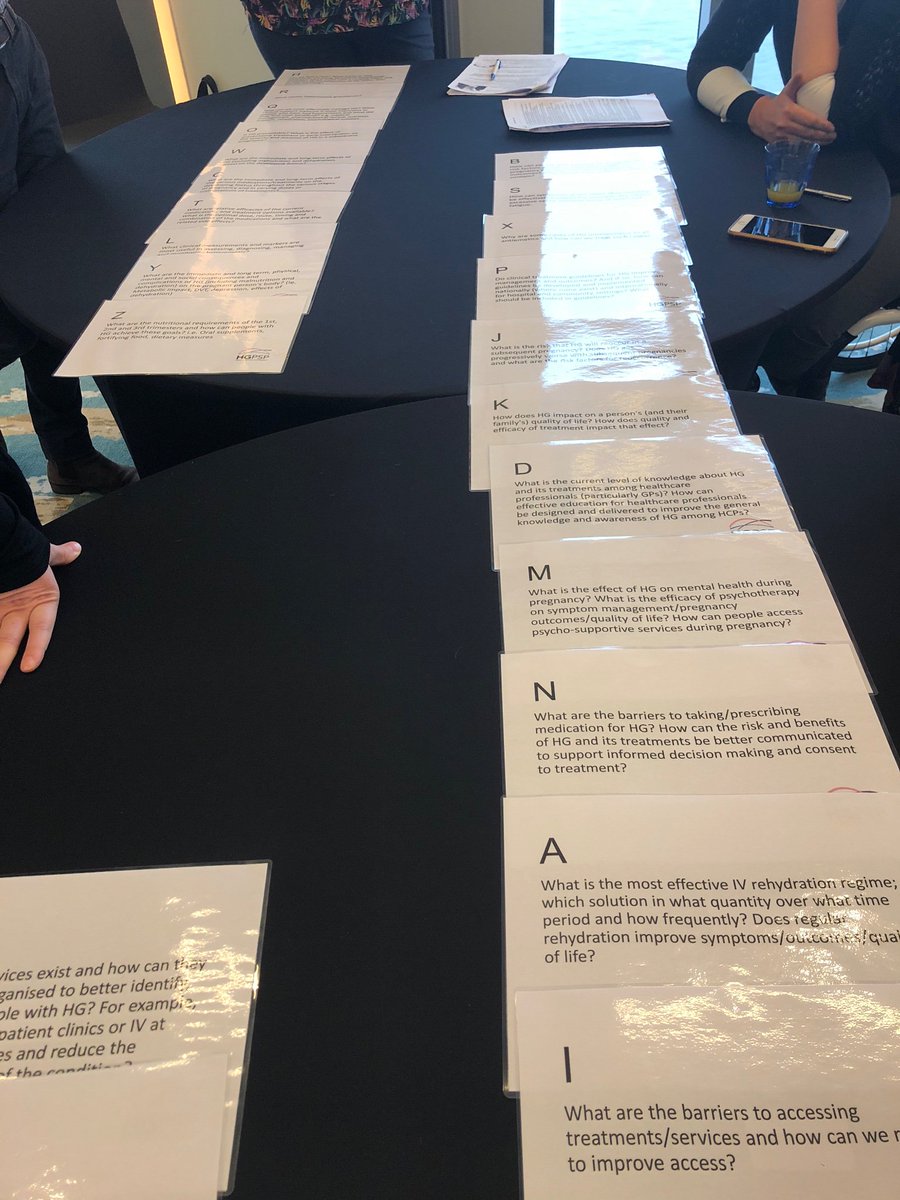 Round 2 with new work groups; then we move to the entire group to decide priorities! #ICHG2019 #research #HGaware #hyperemesisgravidarum