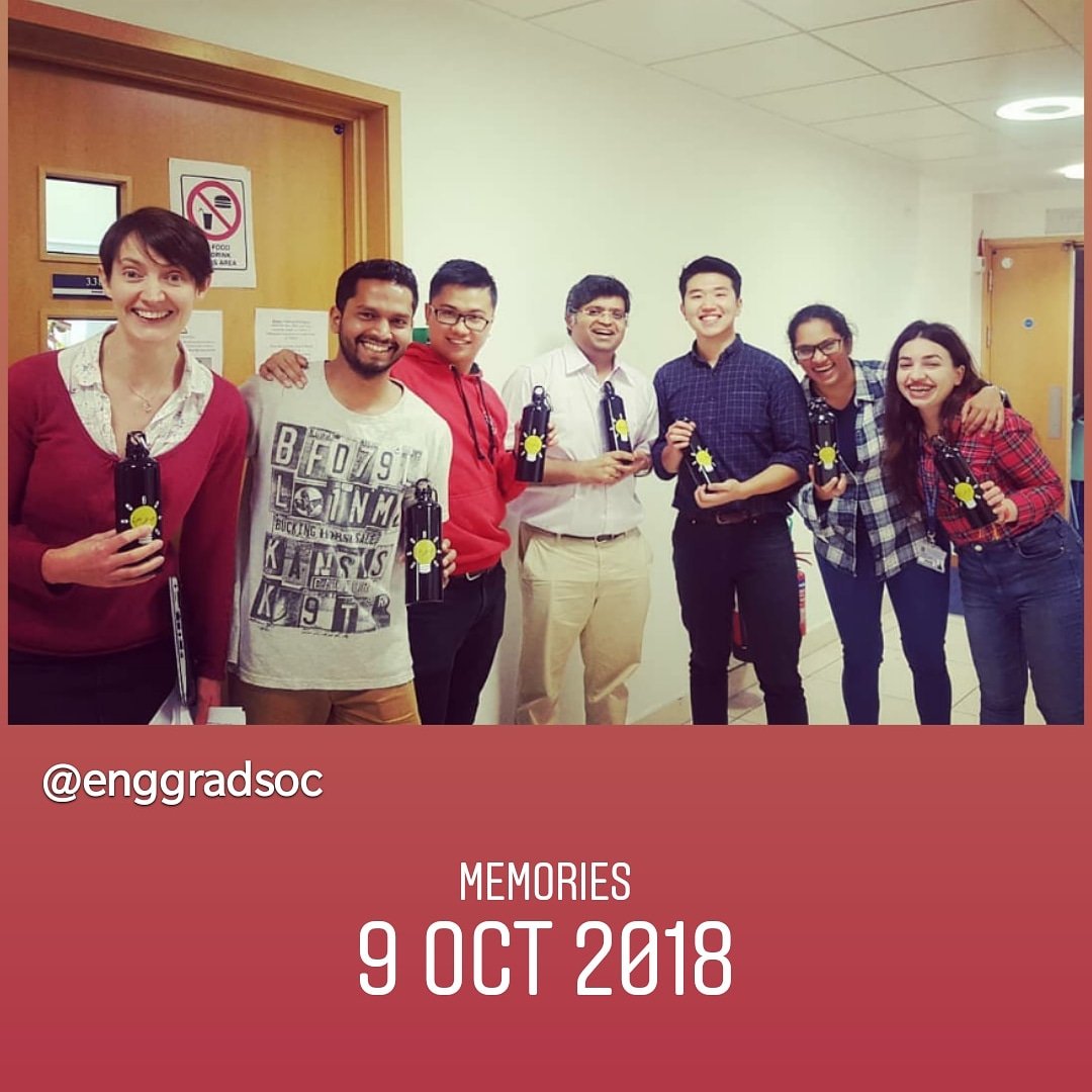 eng_grad's tweet image. Welcome new Researchers!

Yesterday, we greeted new PhD students with our iconic EngGradSoc Mugs! Get in touch if you missed us 😁

Also, a memory from last year&apos;s induction ♥️

#enggradsoc #phdinduction