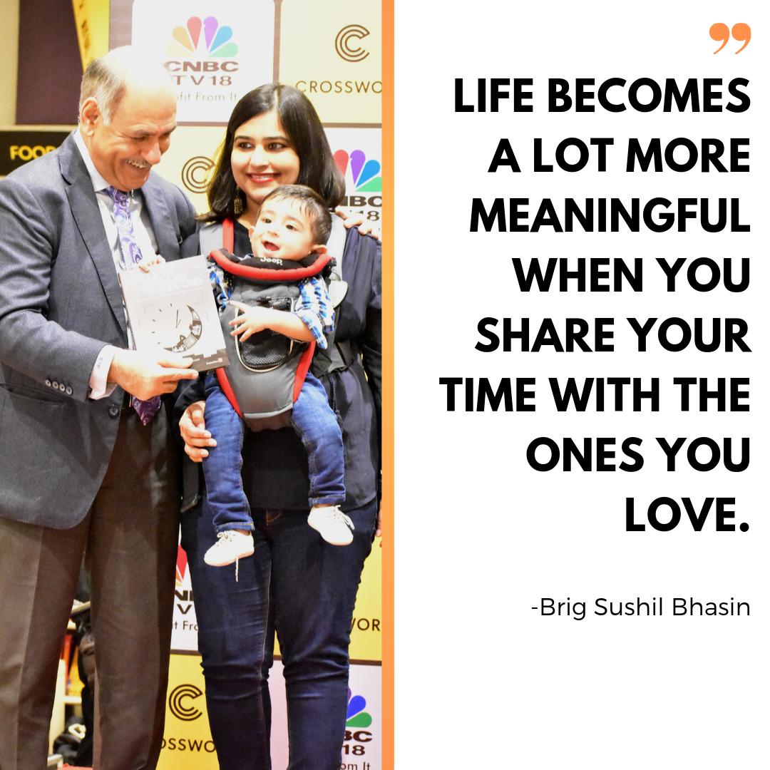 SushilBhasin's tweet photo. People ask me what do I want to leave back for my grandson? I say, a way to lead a happy and meaningful life. I want to teach him how to invest his time well.
.
.
.
#timebrigadier #milliondollarsecond #timebrigade #book #proudgrandpa #grandson #happiness #time #life #gift #love https://t.co/w8hqiEJ8Cs