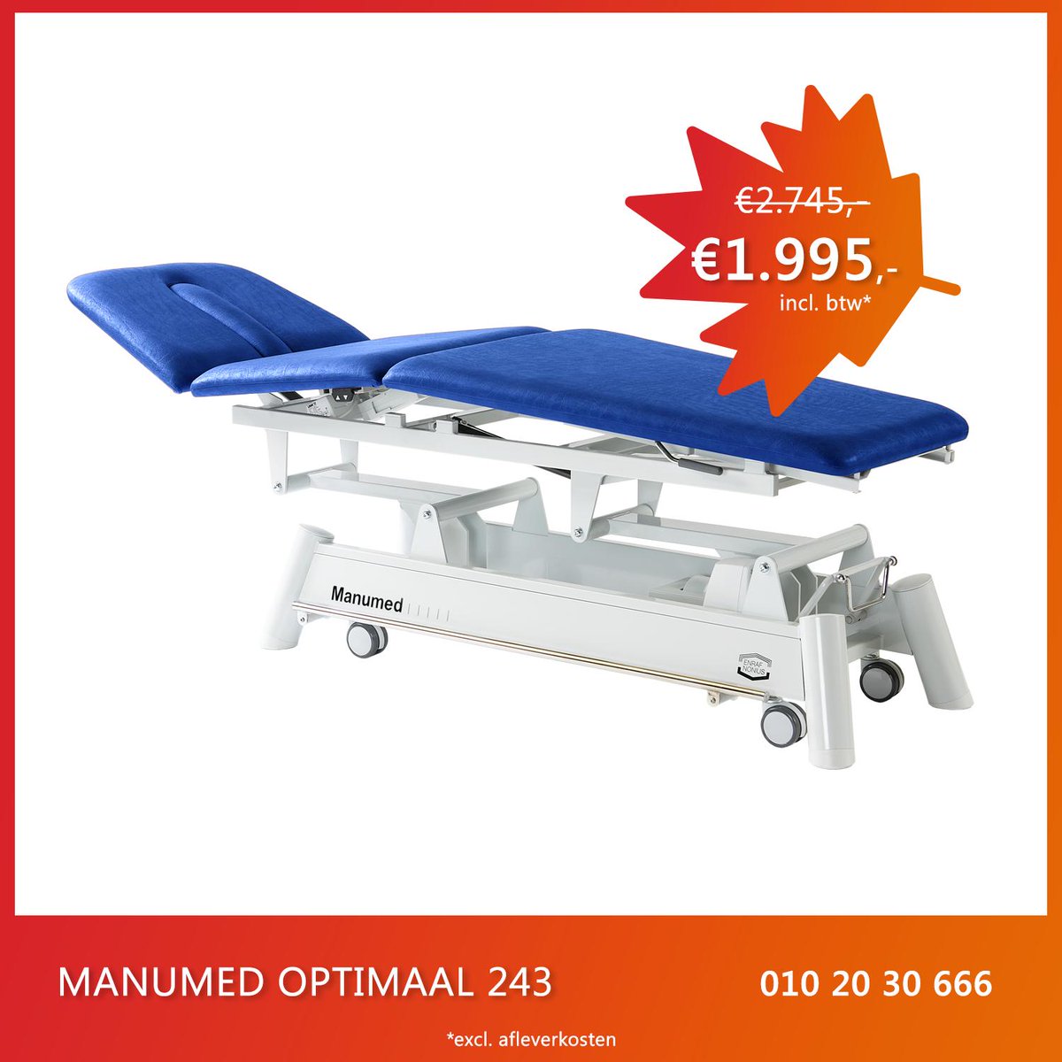 Onze najaarsactie is begonnen! Profiteer t/m 20 december 2019 van flinke kortingen op een selectie producten! Bijv. deze uitgebreide behandelbank: bit.ly/322TRbk
#fysiotherapie #korting #aanbieding