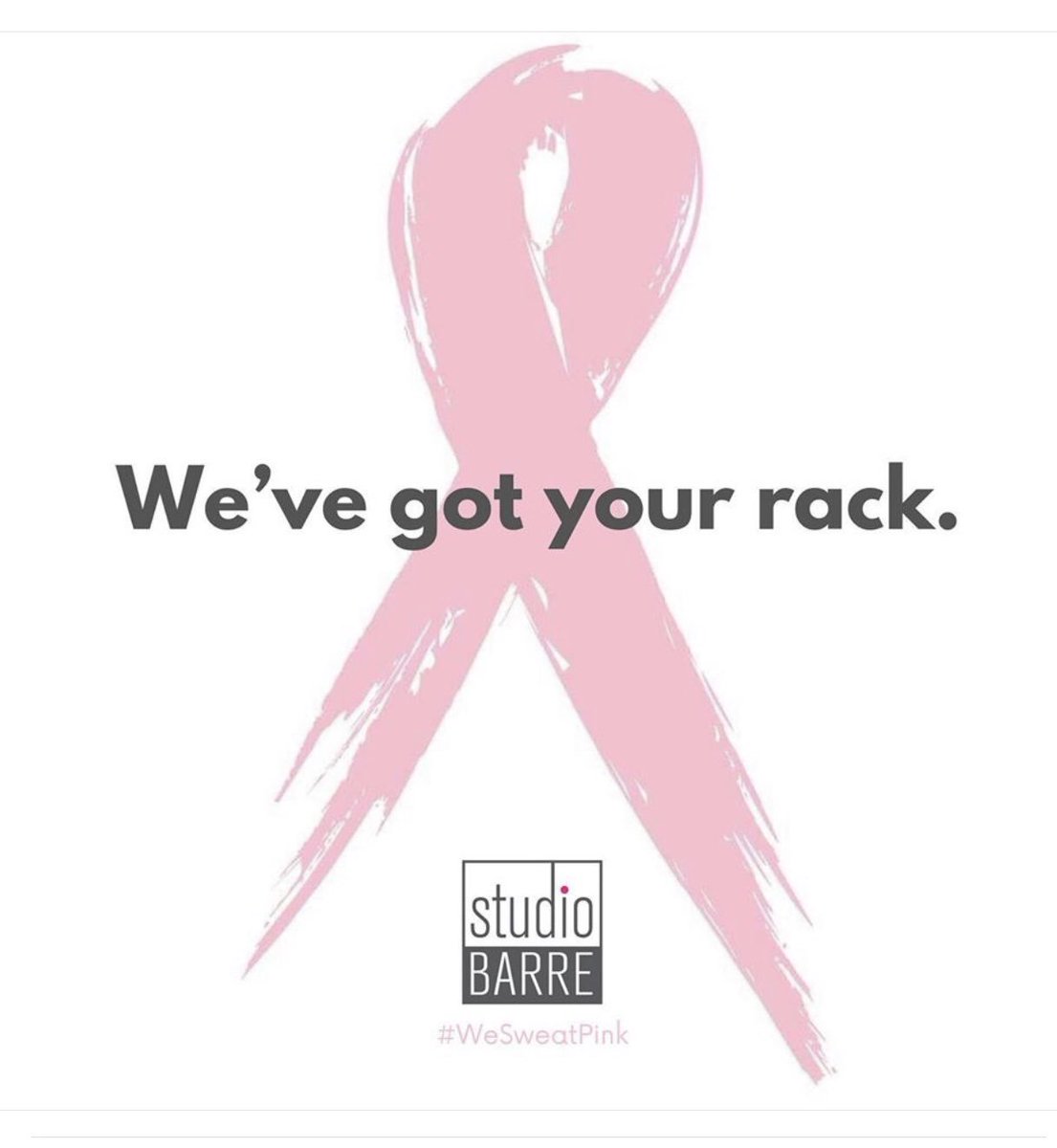 studiobarreava's tweet photo. Join us this month to bring awareness to breast cancer early detection an treatment!  We are raising money for the Save A Breast Foundation with all special donation classes on October 20th!  Everyone who donates will be entered into a raffle for a tote bag filled with goodies! https://t.co/J2HLjGuN53