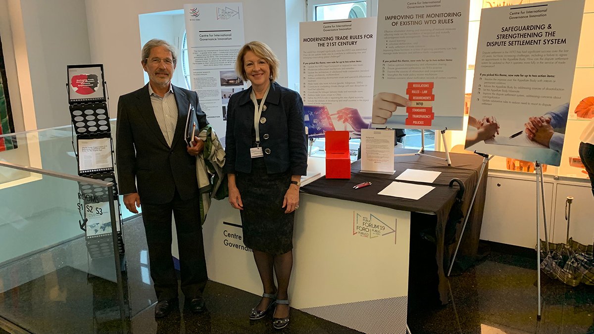 CIGIonline's tweet image. What are your recommendations for #WTOreform? Drop by our #WTOPublicForum booth and have your say.