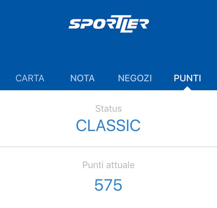 Da oggi i punti della SPORTLER CARD sono visibili anche su @StocardApp !
Disponibile per IOS e Android.
#stocard #app #sportler
