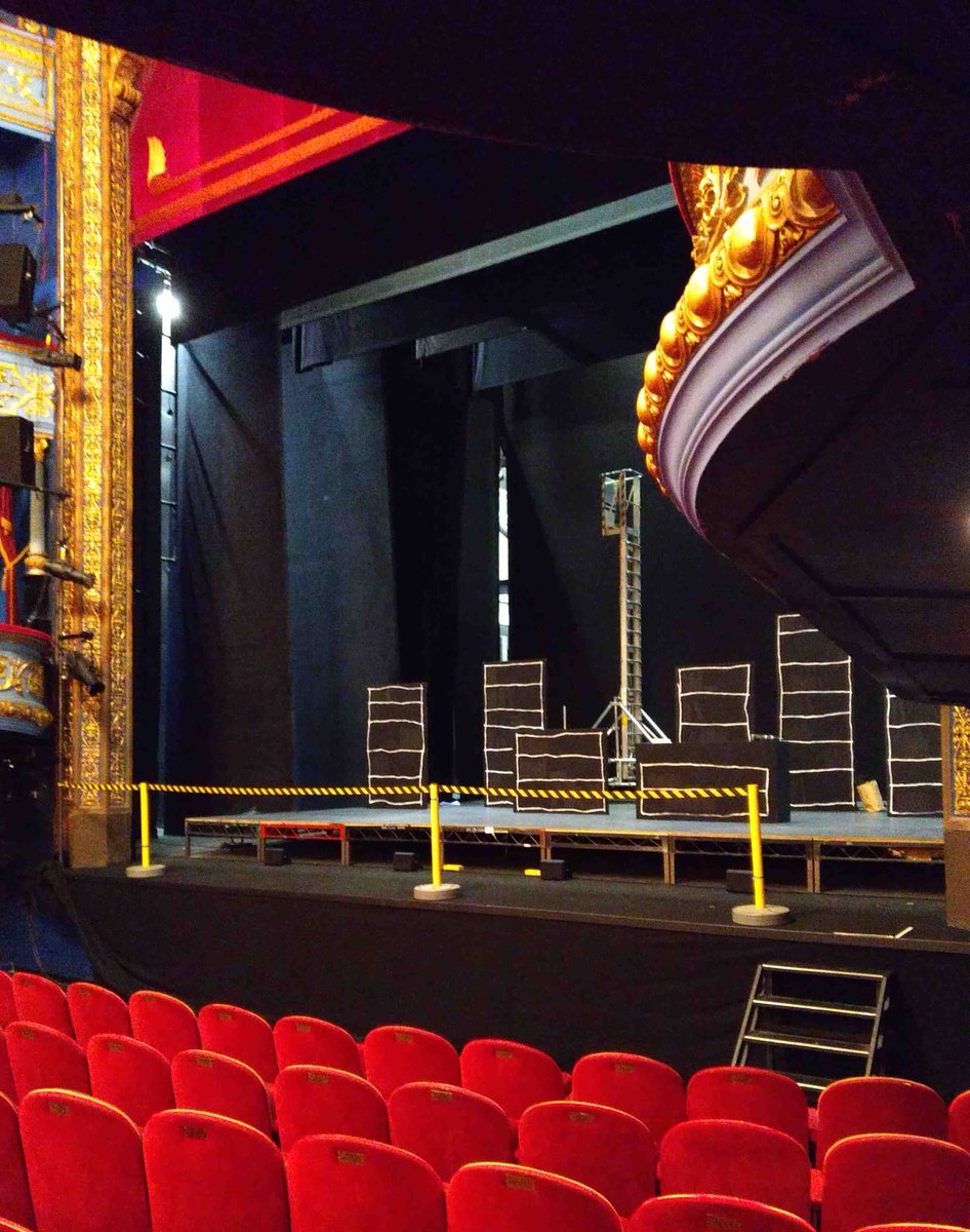 When I am not in a mascot costume to pretend to be a large feline, I design set and costumes. Great to see what I designed for <a href="/Lovesongplay/">Lavender Menace</a> on stage @lyceumtheatre . Preview tonight!