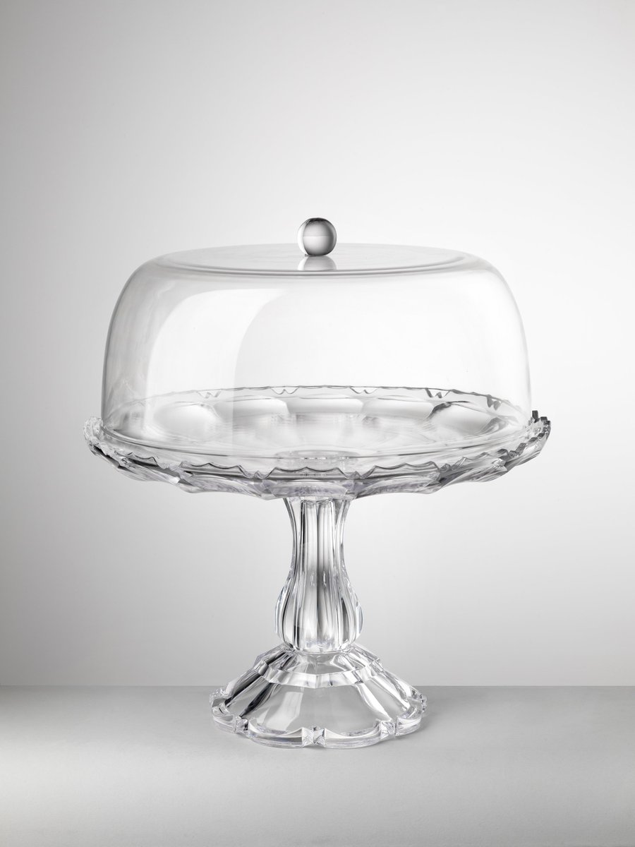 MarioLucaGiusti's tweet photo. GIRASOLE cake stand with clear top. #mariolucagiusti #syntheticcrystal https://t.co/kHk1USf59v