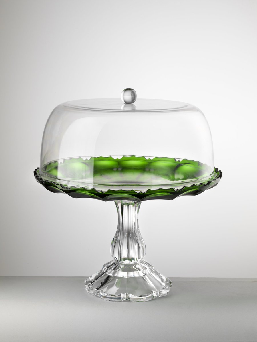 MarioLucaGiusti's tweet photo. GIRASOLE cake stand with clear top. #mariolucagiusti #syntheticcrystal https://t.co/kHk1USf59v