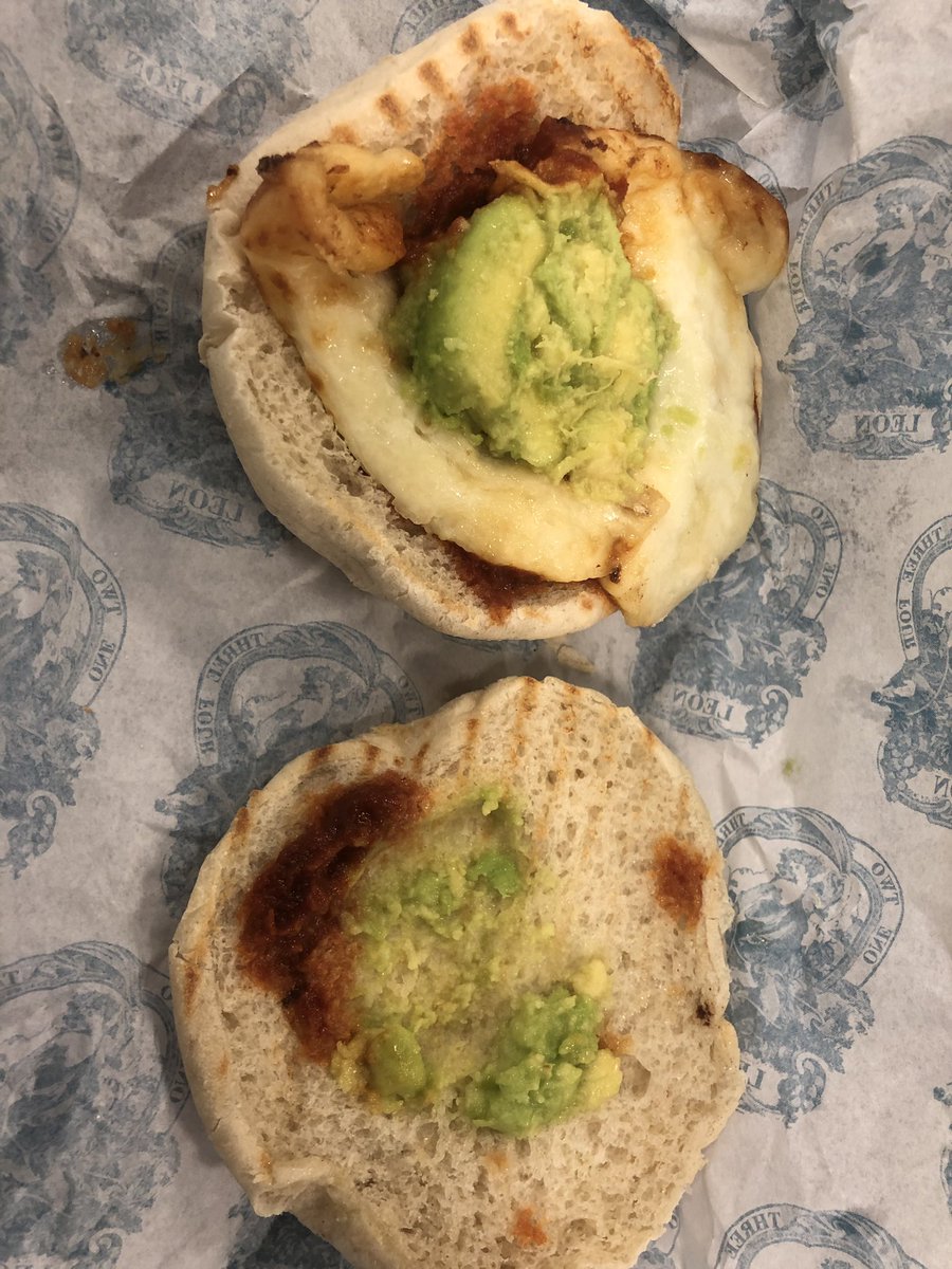 original_spuff's tweet photo. @leonrestaurants not sure a teaspoon of avocado is a fair representation of halloumi &amp; avocado muffin...? 🤨 https://t.co/2V5Cgrpugq